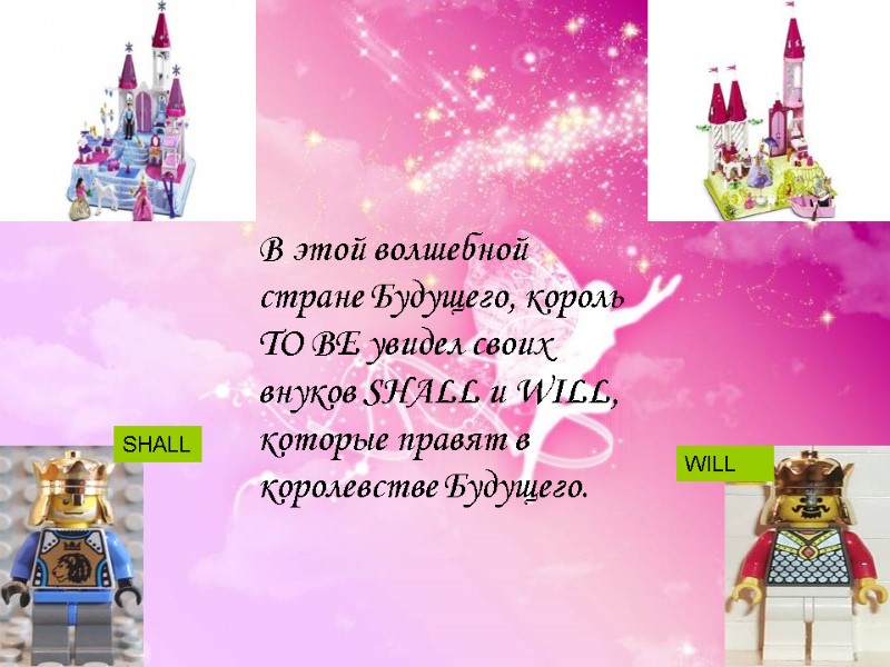 WILL SHALL В этой волшебной стране Будущего, король TO BE увидел своих внуков SHALL